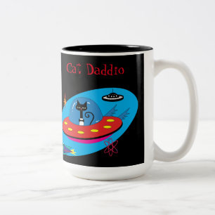 Tasse 2 Couleurs Chat Daddio Mug.  