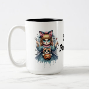 TASSE 2 COULEURS CHAT-DAME SANS ENFANT