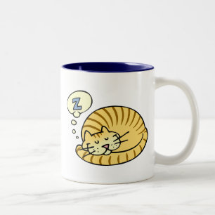 Tasse 2 Couleurs Chat de sommeil