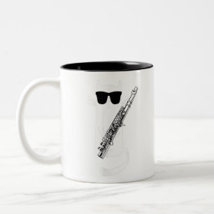 Tasse 2 Couleurs Chat drôle Porter des lunettes de soleil Jouer T-