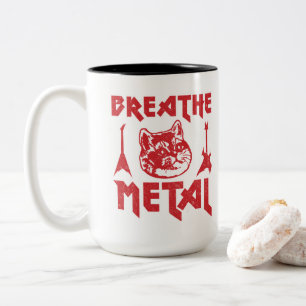 Tasse 2 Couleurs Chat en métal lourd