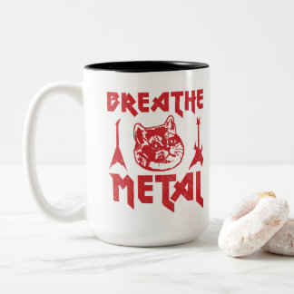 Tasse 2 Couleurs Chat en métal lourd