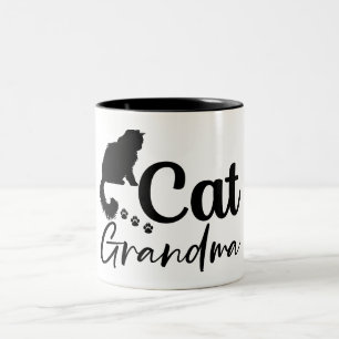 Tasse 2 Couleurs Chat Grandma Kitten Pet Lover
