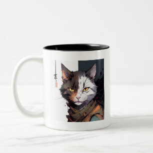 Tasse 2 Couleurs Chat guerrier