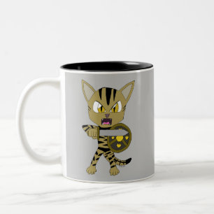 Tasse 2 Couleurs Chat guerrier Chibi