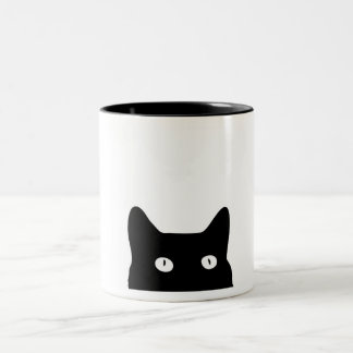 Tasse 2 Couleurs Chat noir