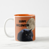 Chat noir Pleine lune Halloween