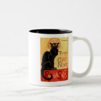 Chat noir vintage Theophi d'Art Nouveau Le Chat