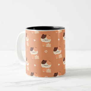 Tasse 2 Couleurs Chat Tortie Sleepy