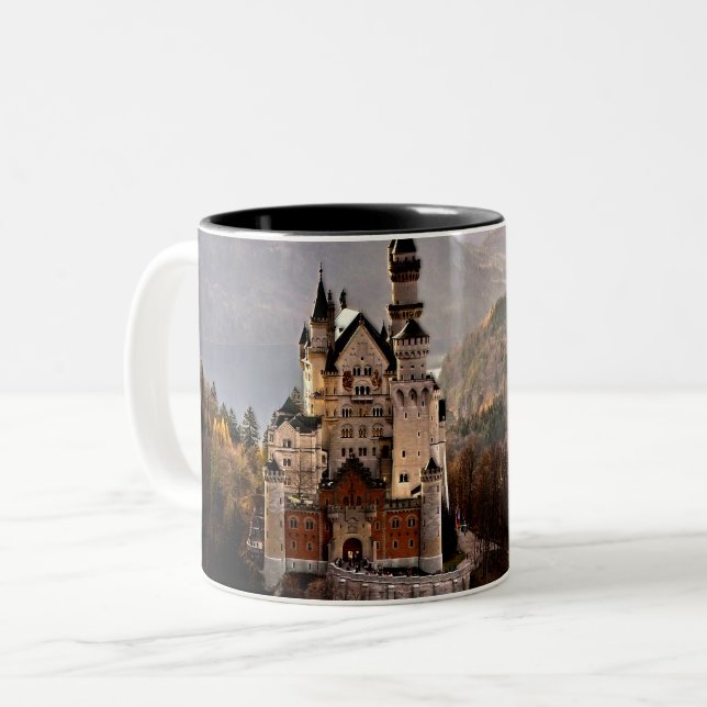Tasse 2 Couleurs Château Allemagne de Neuschwanstein (Devant gauche)