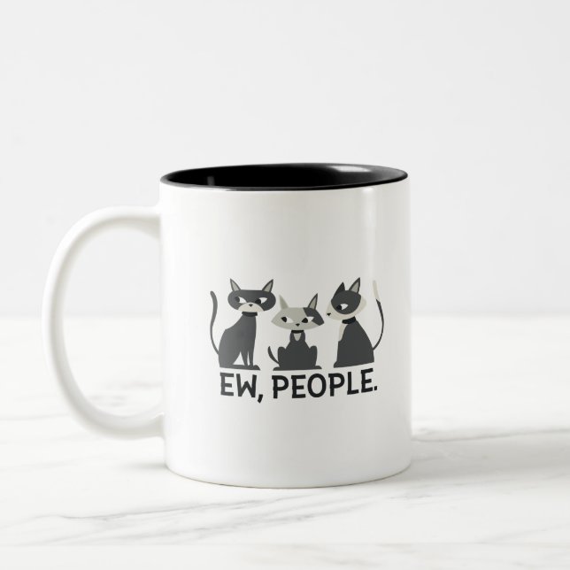 Tasse 2 Couleurs Chats, Ew, People (Gauche)