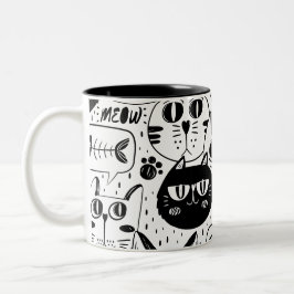 Tasse 2 Couleurs Chats mignons