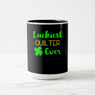 Tasse 2 Couleurs Chauffeur Quilter Jamais Patricks Jour Irlandais Q