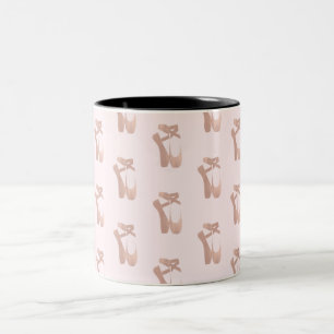 Tasse 2 Couleurs Chaussons de ballet roses danseuse or rose