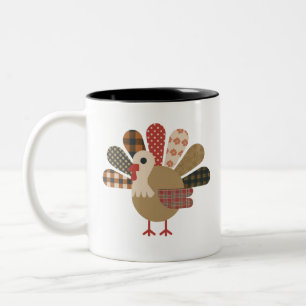 Tasse 2 Couleurs Chaussures d'automne QuiléTurquie Thanksgiving