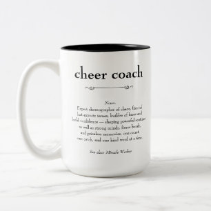 Tasse 2 Couleurs Cheer Coach Définition Merci cadeau