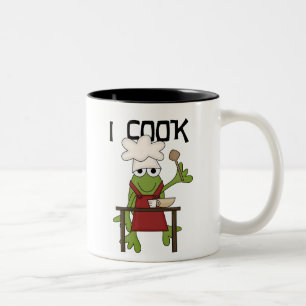 Tasse 2 Couleurs Chef de grenouille je fais cuire des T-shirts et