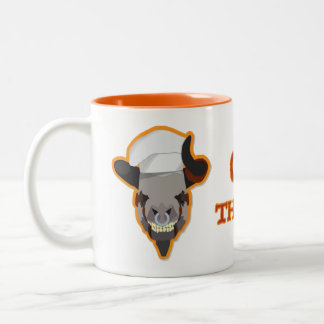 Tasse 2 Couleurs Chef J. le Minotaur avec texte