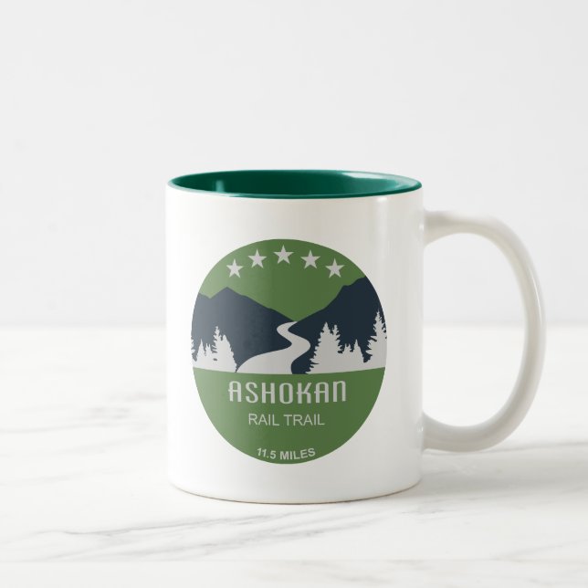 Tasse 2 Couleurs Chemin de fer Ashokan New York (Droit)