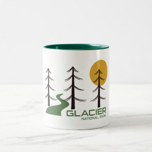 Tasse 2 Couleurs Chemin du parc national du Glacier