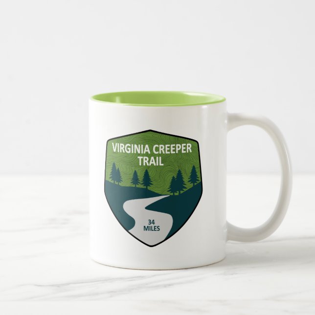 Tasse 2 Couleurs Chemin Virginia Creeper (Droit)