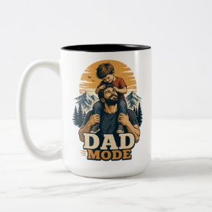 Tasse 2 Couleurs Chemise de la Fête des Pères Mode Papa