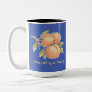 Tasse 2 Couleurs Chemise vintage pêche | Tout va bien