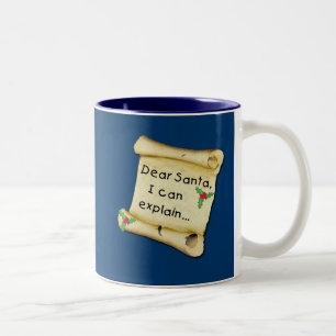 Tasse 2 Couleurs Cher Père Noël… je peux expliquer le T-shirt d