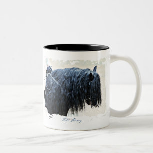 Tasse 2 Couleurs Cheval noir
