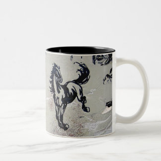 Tasse 2 Couleurs "Chevaux volants"