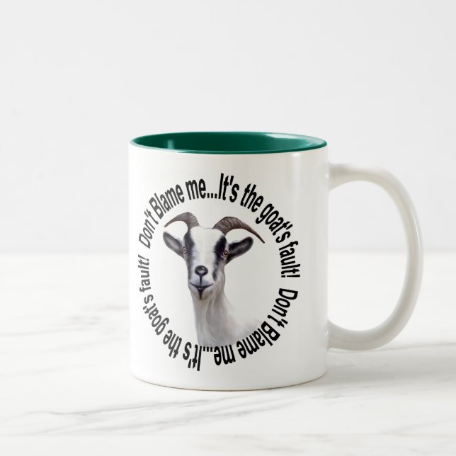 Tasse 2 Couleurs Chèvre Animaux de ferme Chèvres Faille (Droit)