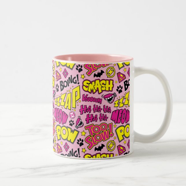 Tasse 2 Couleurs Chibi Comic Phases et Logos Motif (Droit)