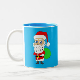 Tasse 2 Couleurs Chibi Santa Claus