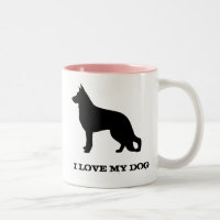 Chien berger allemand Silhouette personnalisée