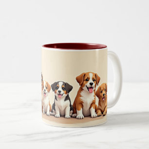 Tasse 2 Couleurs Chien chéris