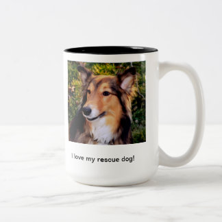 Tasse 2 Couleurs Chien de délivrance