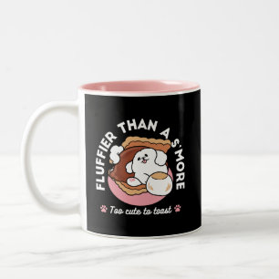 Tasse 2 Couleurs Chien drôle et design S'more – Pun pour amateur de