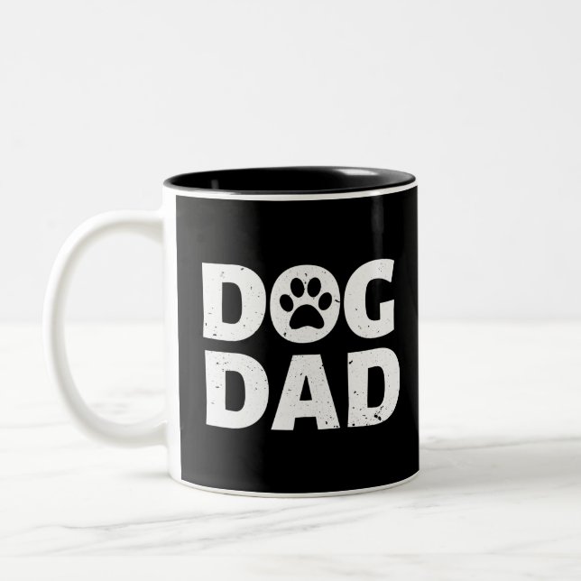 Tasse 2 Couleurs Chien papa (Gauche)