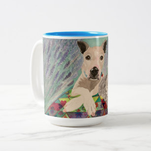Tasse 2 Couleurs Chiens de pique-nique