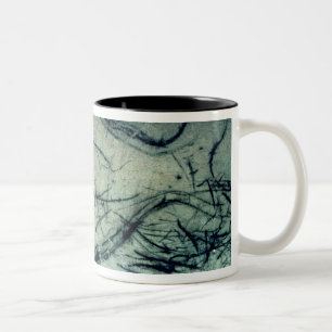 Tasse 2 Couleurs Chiffre marin, période paléolithique