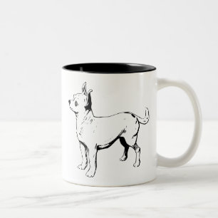 Tasse 2 Couleurs Chihuahua chien animal de compagnie