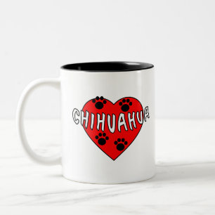 Tasse 2 Couleurs Chihuahua Love