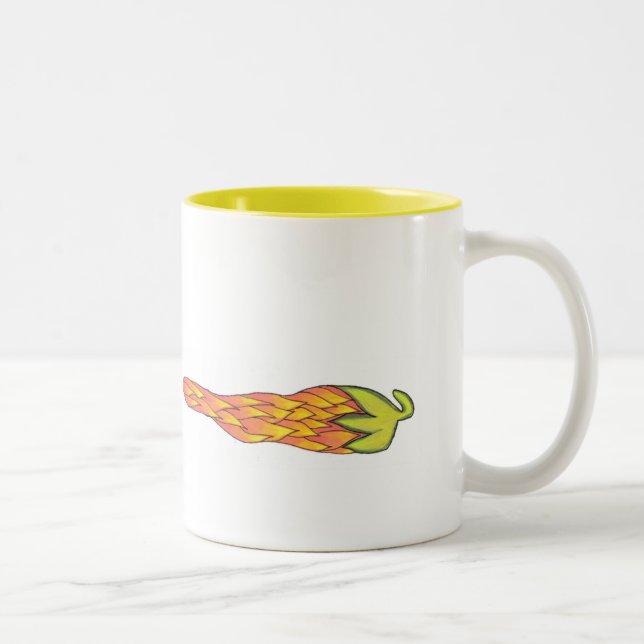 Tasse 2 Couleurs Chili à flamme (Droit)