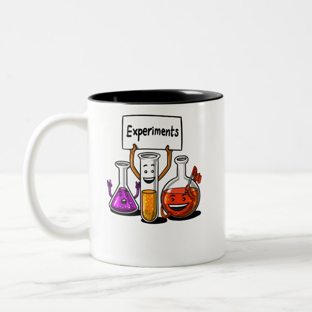 Tasse 2 Couleurs Chimie Science Expériences amusantes École Plaisan (Gauche)