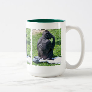 TASSE 2 COULEURS CHIMPANZÉS