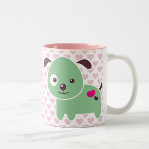 Tasse 2 Couleurs Chiot de Kawaii