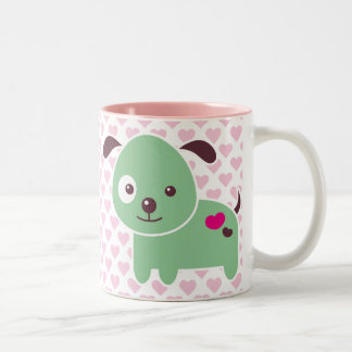 Tasse 2 Couleurs Chiot de Kawaii