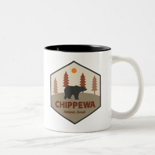 Tasse 2 Couleurs Chippewa Forêt nationale Ours du Minnesota