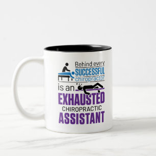 Tasse 2 Couleurs Chiropratique Assistant Chiropraticien Drôle Dire