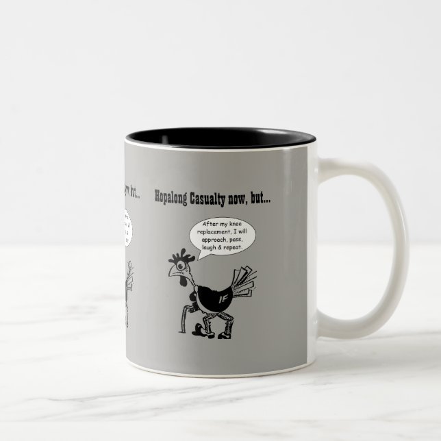 Tasse 2 Couleurs Chirurgie de remplacement de genou - citation (Droit)